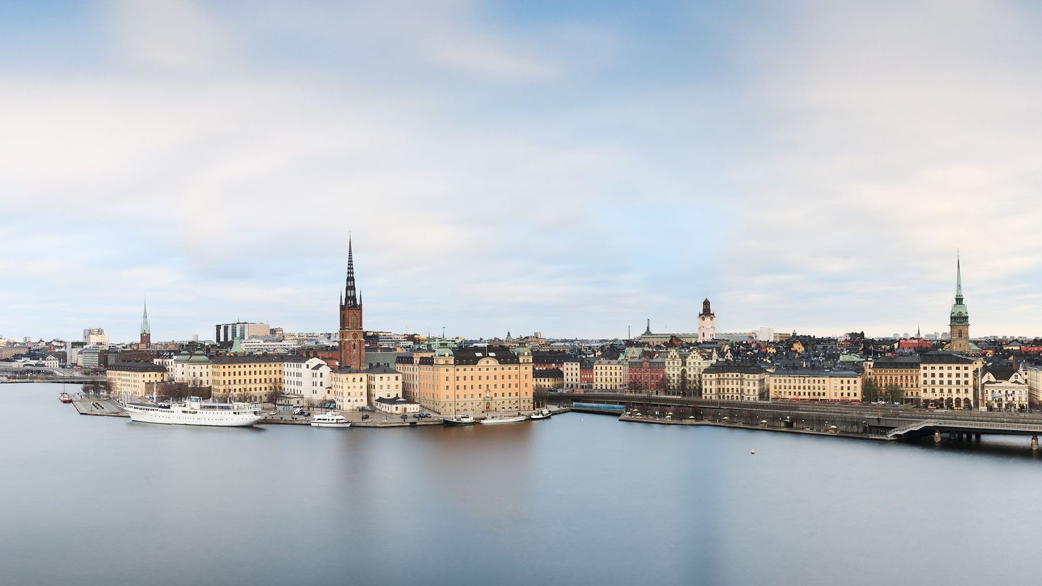 panorama long exposure Sony RX1 iii Stockholm old town view point