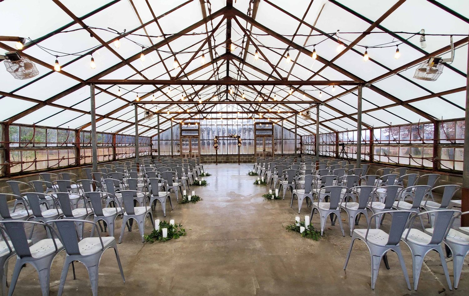 Oak Grove At Jorgensen Farms greenhouse ceremony
