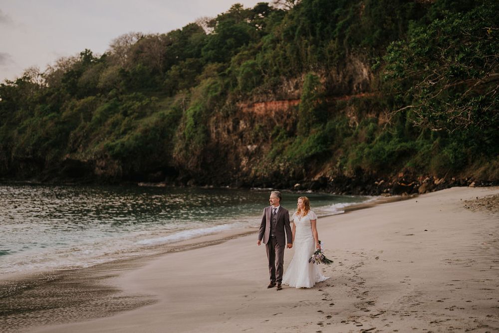 Prewedding couple photography in Bali with Virgin Beach views