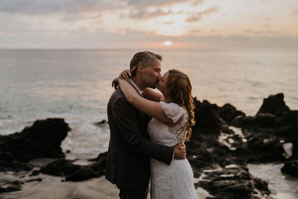 Prewedding couple photography in Bali with Virgin Beach views