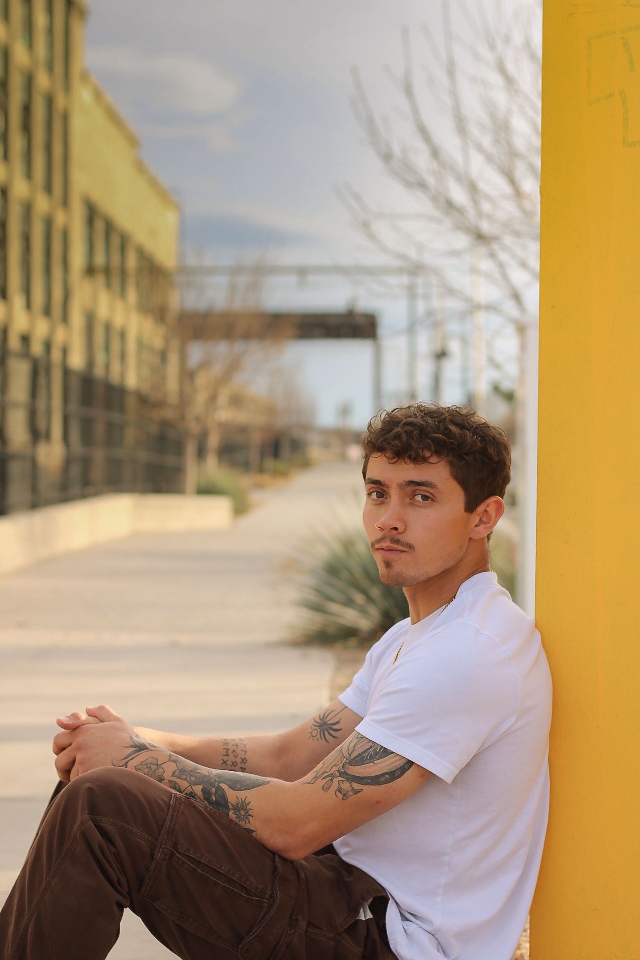 Lifestyle portrait session of adult male in Albuquerque, New Mexico