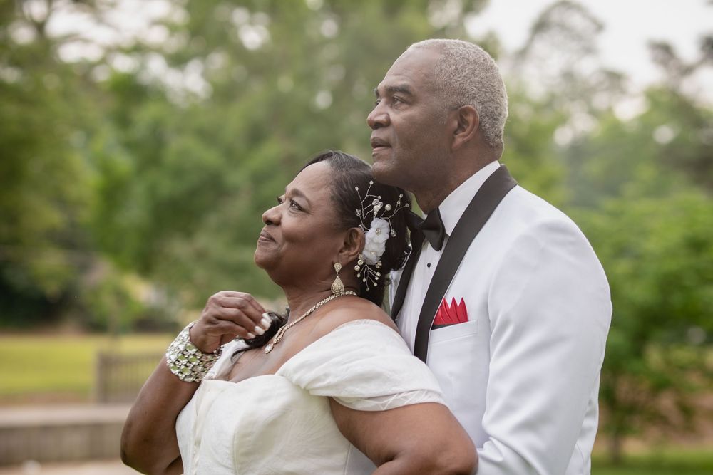 Portrait of the couple after the vow renewal ceremony; Formal event photographer, Middle GA