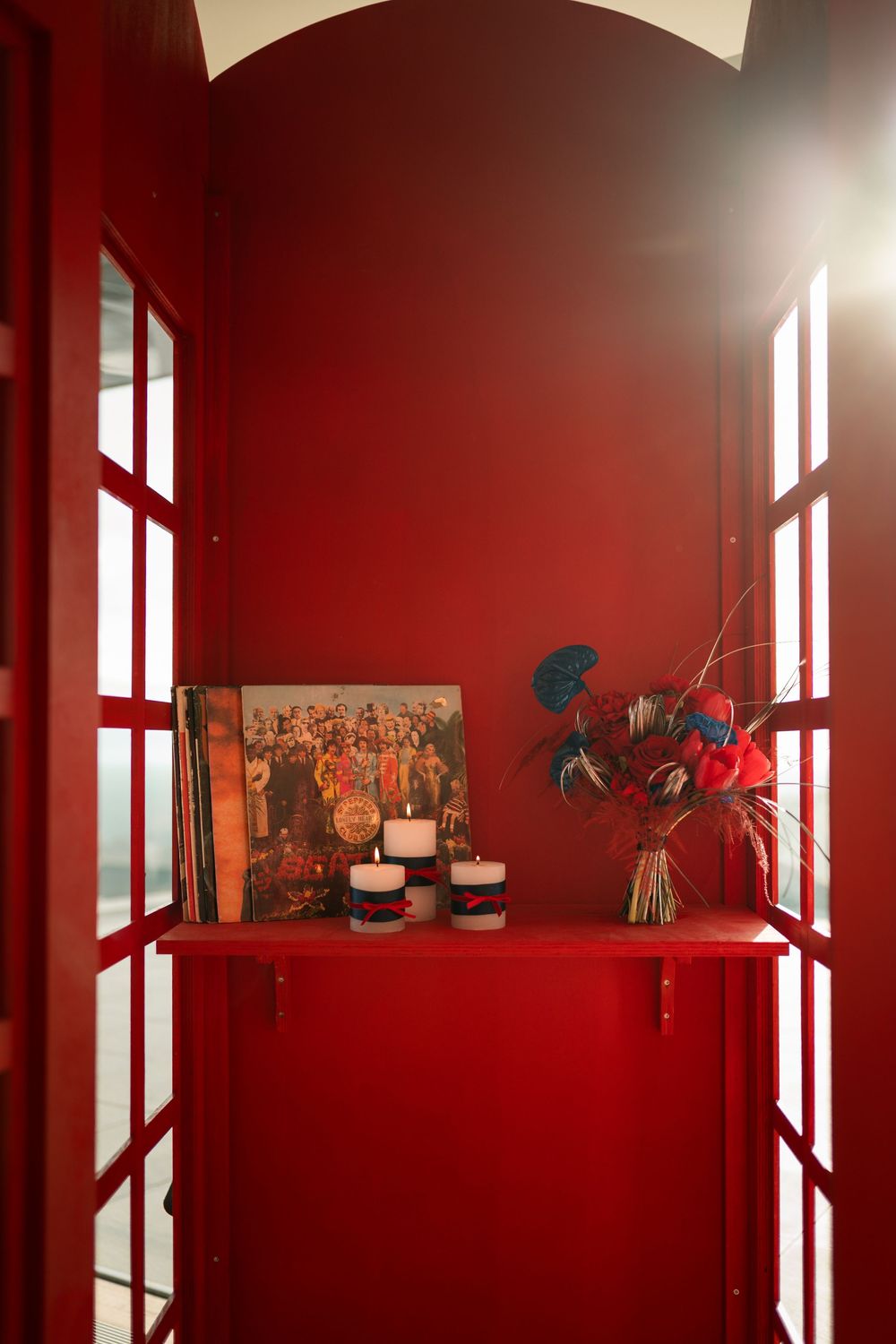Décoration des Ateliers Arlen pour le shooting Brit Pop à  Vœgtlinshoffen en Alsace