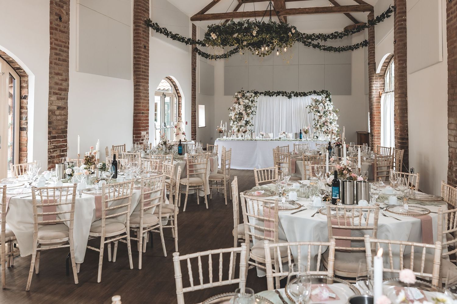 Nottinghamshire wedding barn with lots of natural light.