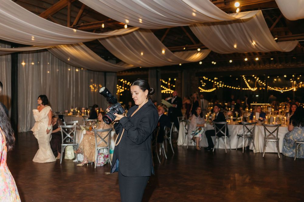 Chicago wedding photographer is working behind the scenes