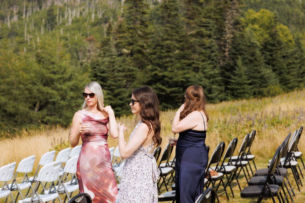 Outdoor ceremony on the Bonavista Peninsula by Newfoundland documentary style wedding photographer Kaitlyn Yvette
