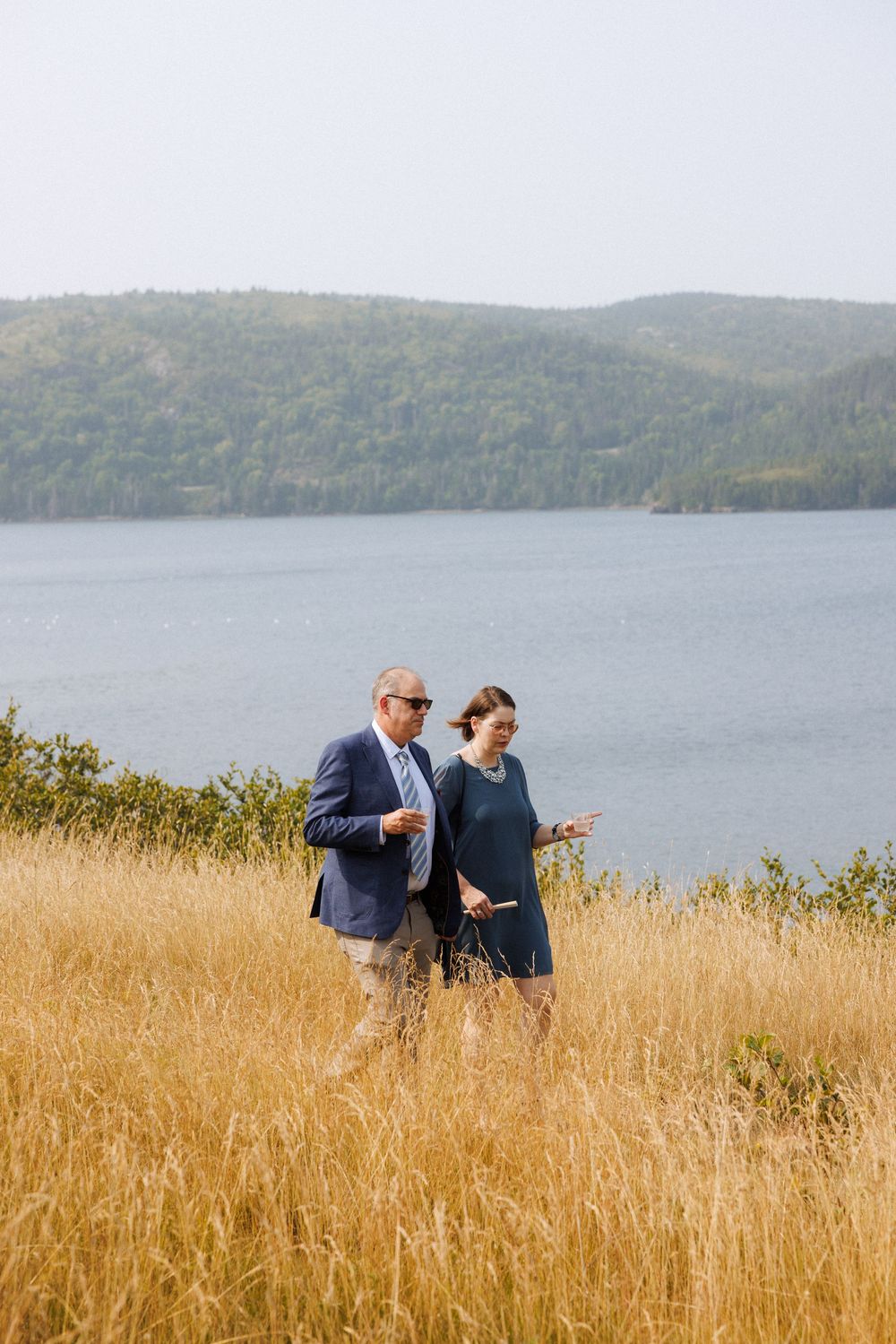 Outdoor ceremony on the Bonavista Peninsula by Newfoundland documentary style wedding photographer Kaitlyn Yvette