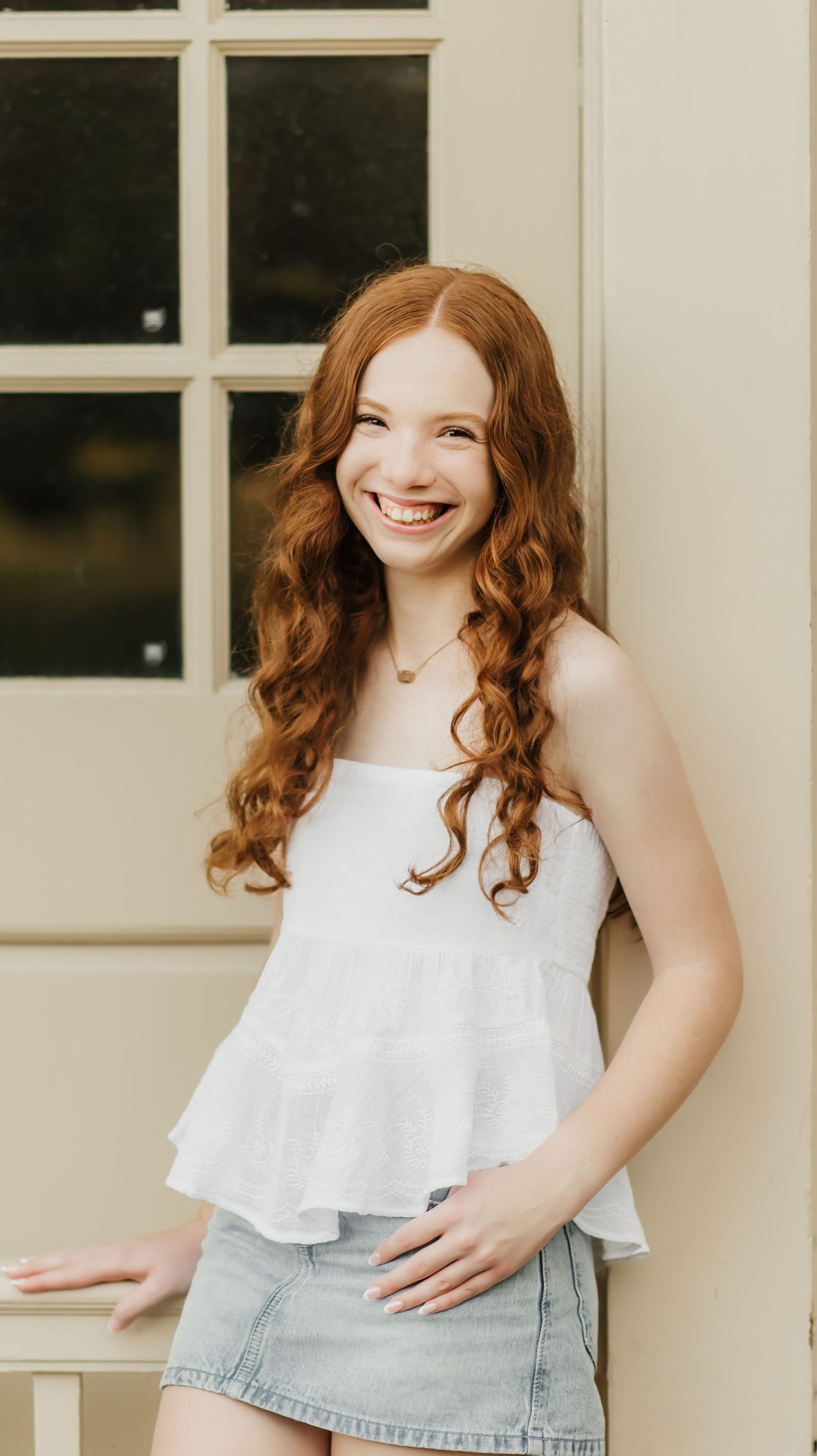 Senior photo session at French Park in Cincinnati, Ohio, featuring a Class of 2026 senior posing outdoors