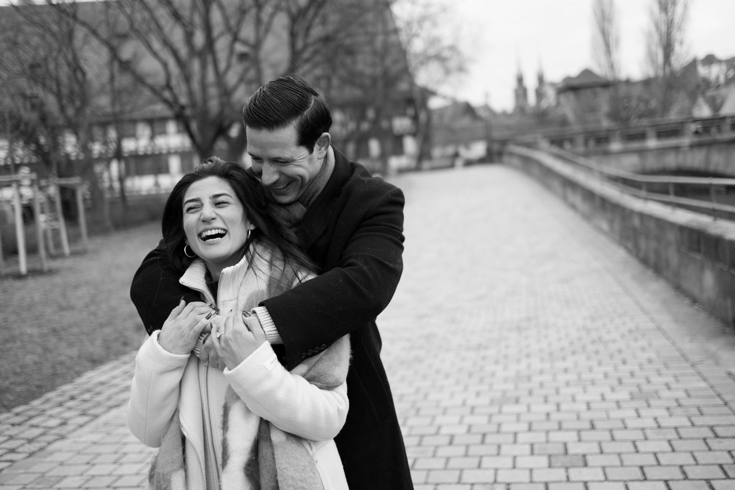 Nuremberg Altstadt Proposal, Nuremberg Engagement, Proposal Photoshoot Nuremberg, Man proposing to his fiancee, Proposal Photographer