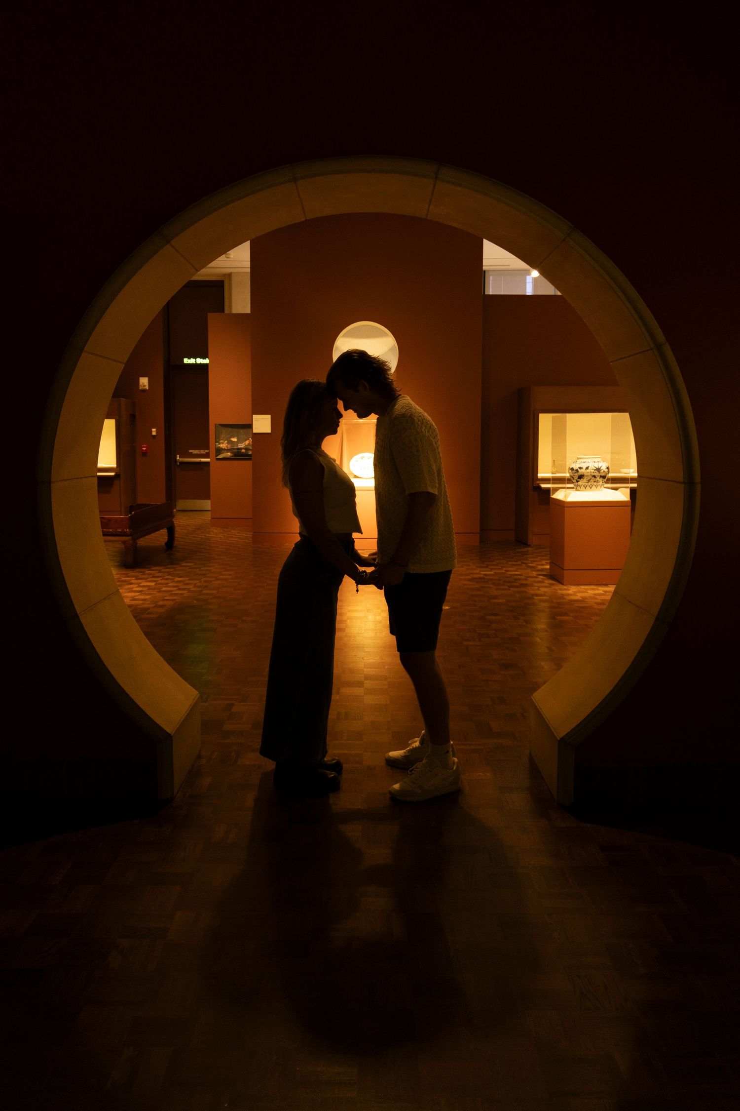 IMA newfields engagement photographer