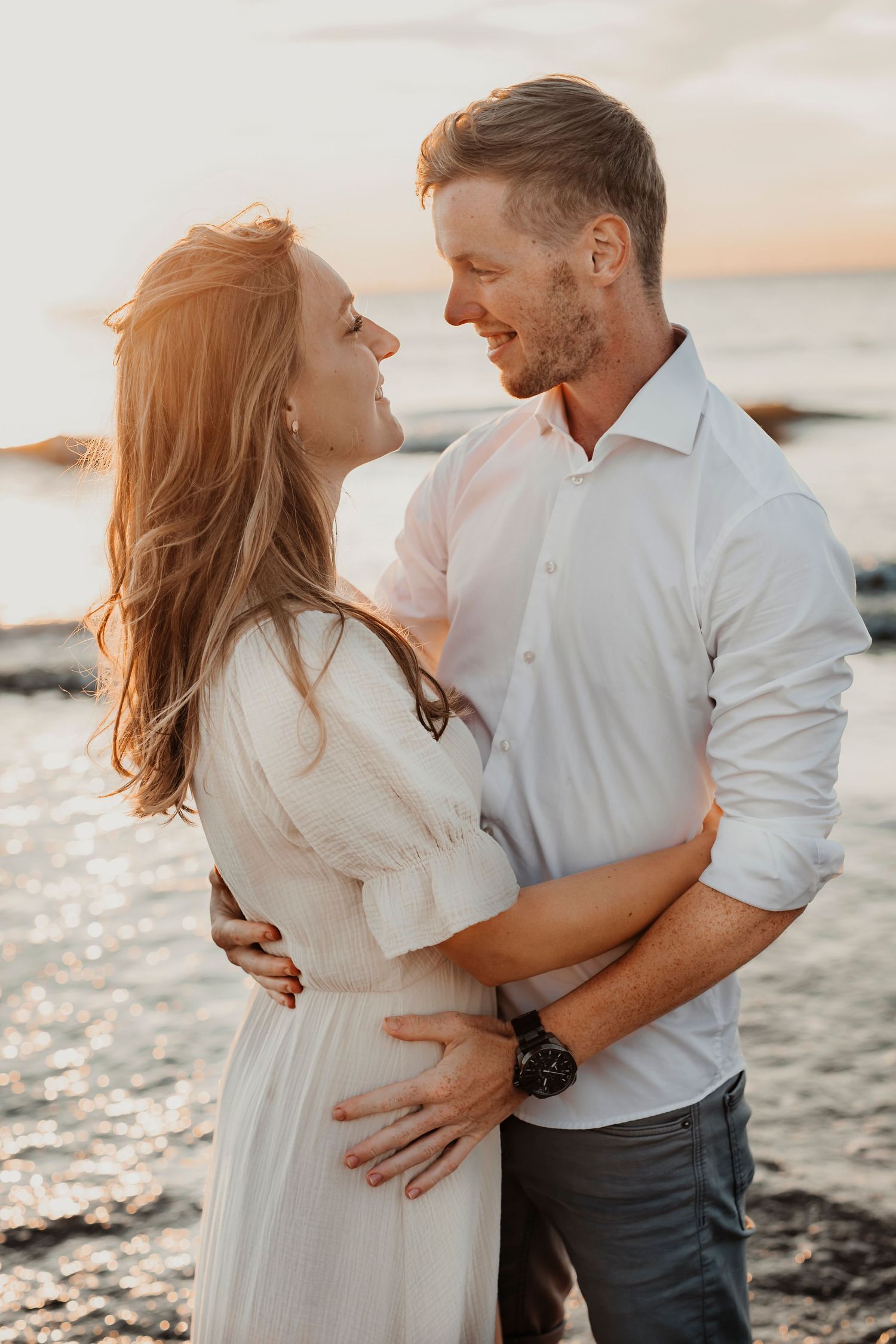 romantische strand fotoshoot scheveningen met stel