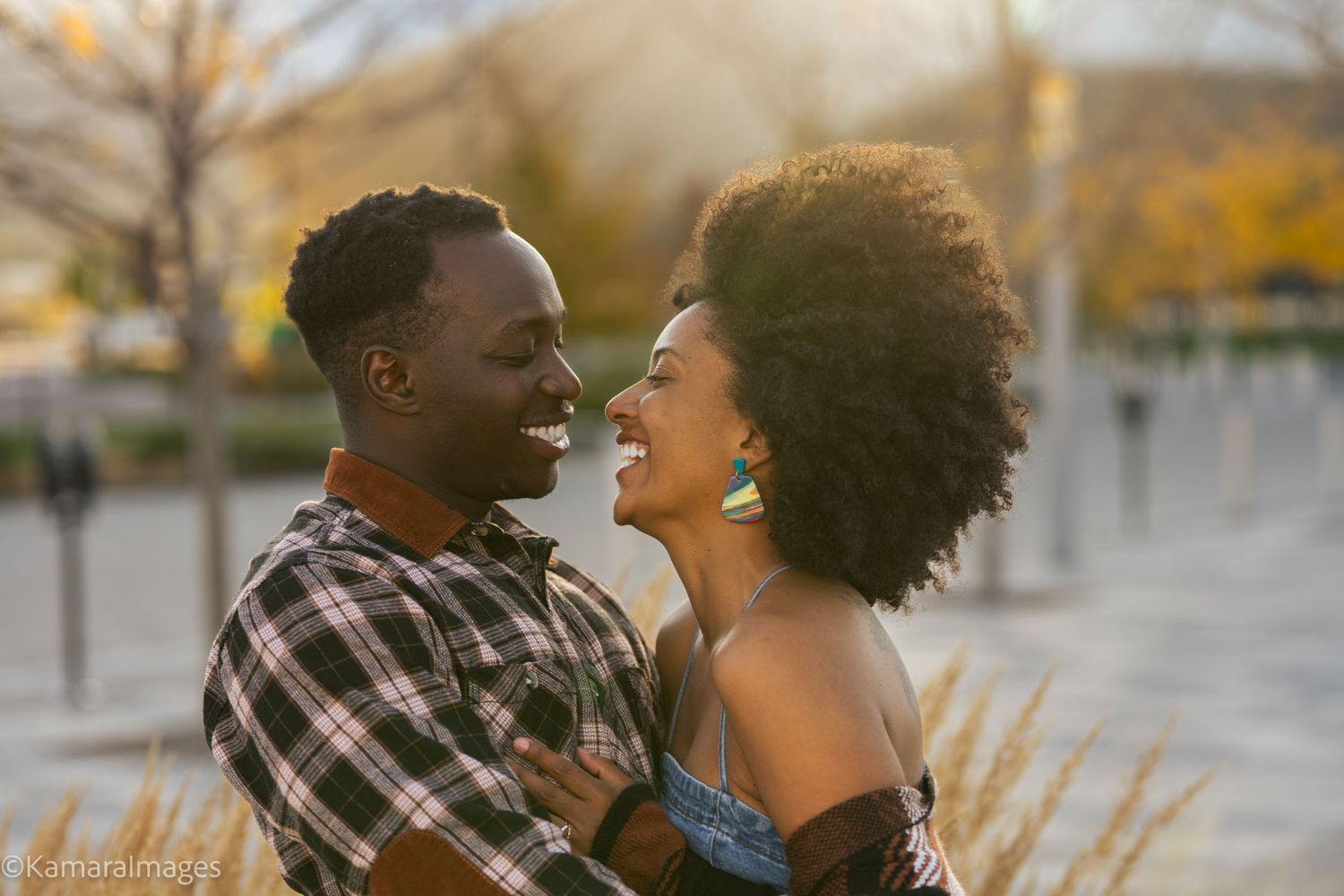 Black Couple Photography in Denver, Colorado Nature Scenery  - Captured by KamaraImages