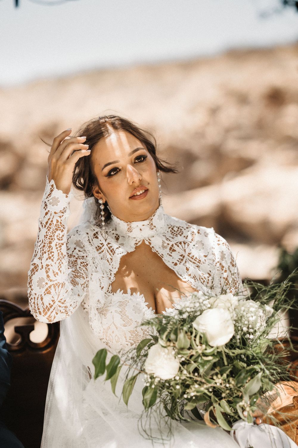 A dreamy wedding photoshoot in Tenerife, Canary Islands. Capturing timeless moments of love and joy amidst breathtaking island landscapes.