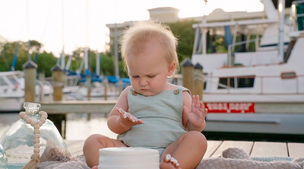 One year old not liking cake