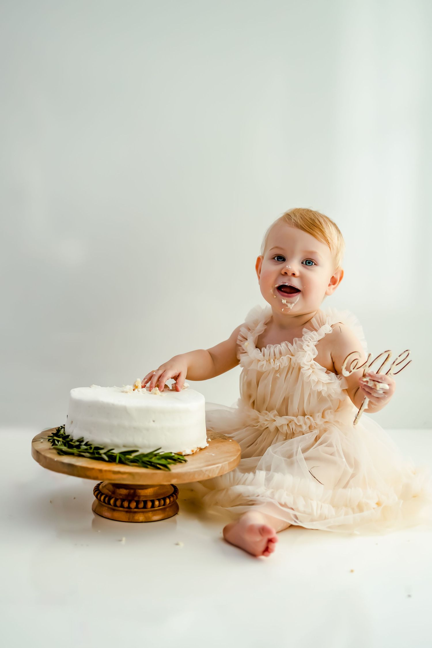 Cake smash photographer in Richmond, Virginia RVA. Milestone photographer for babies up to age one near Richmond, Virginia