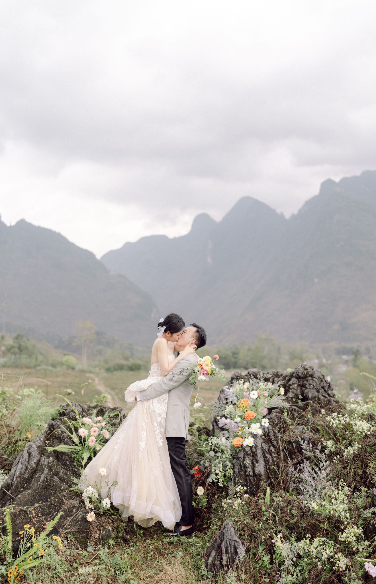 Ha Giang Elopement Wedding Mountain View