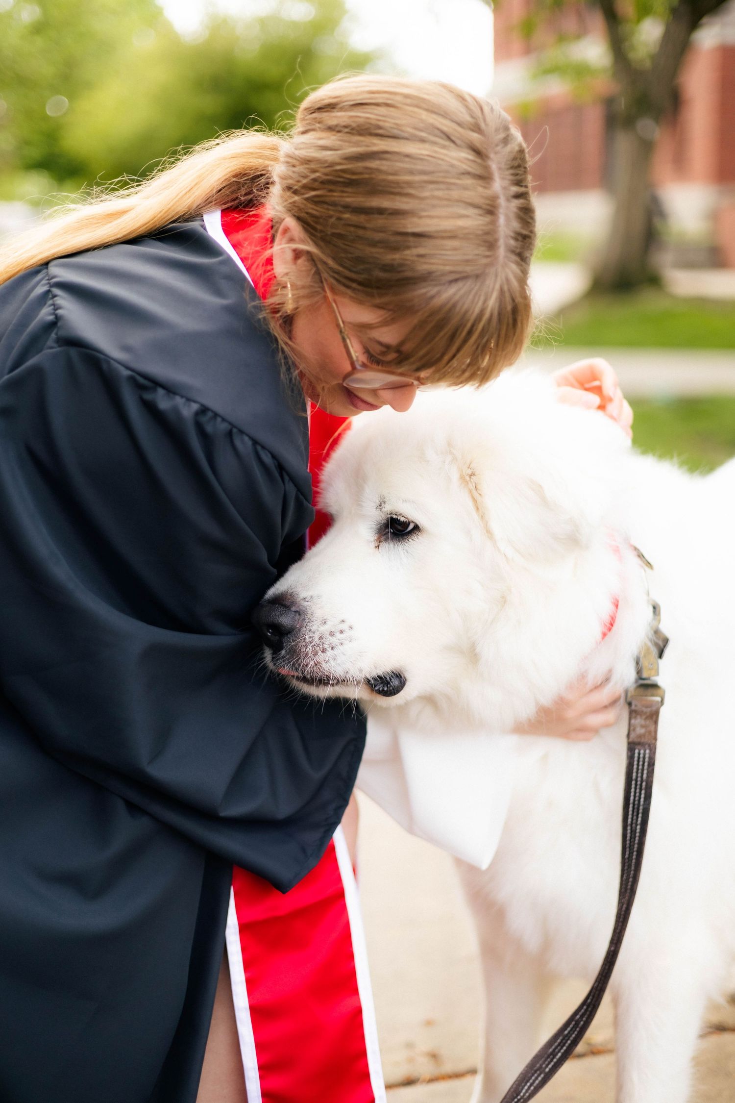 Spring outdoor college graduation photos at Illinois State University in Normal, Illinois