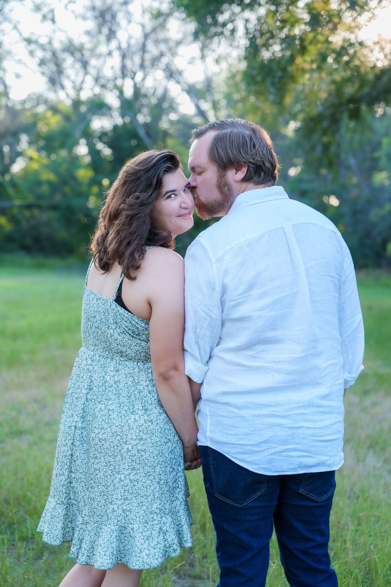 engagement session couple wedding photography Airfield Falls Trailhead & Conservation Park Fort Worth, Texas Dallas photographer couple pose