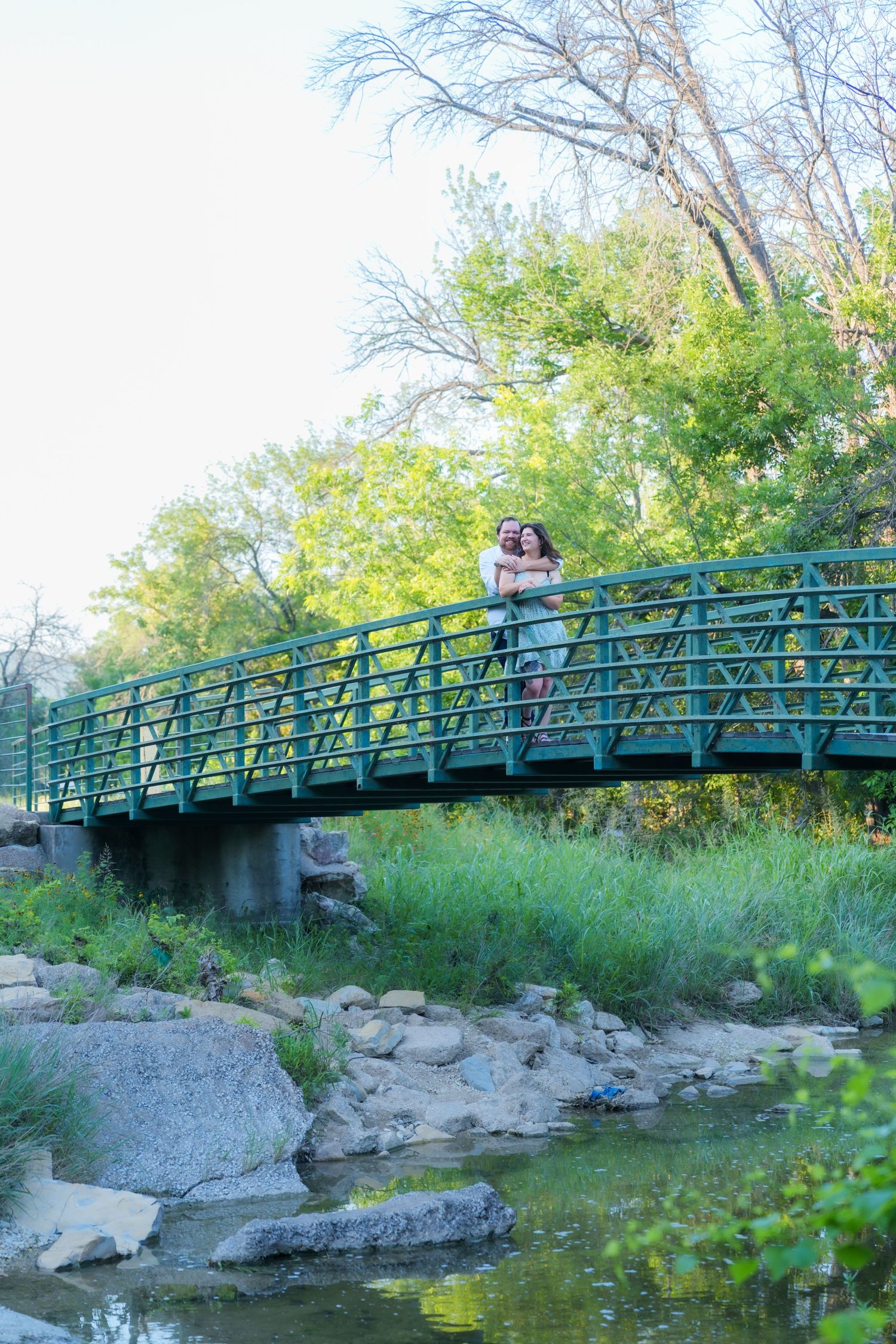 engagement session couple wedding photography Airfield Falls Trailhead & Conservation Park Fort Worth, Texas Dallas photographer couple pose