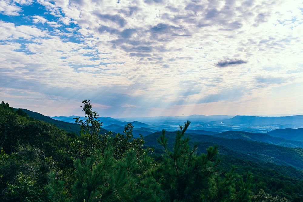 Skyline Drive View point in Virginia
