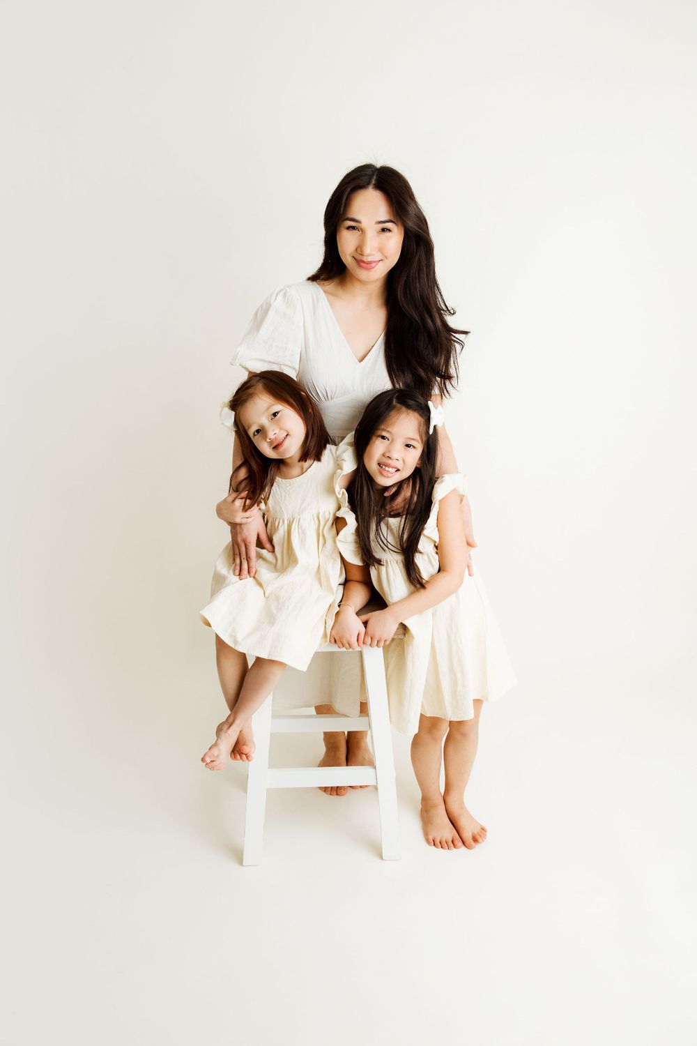 Mother and two daughters