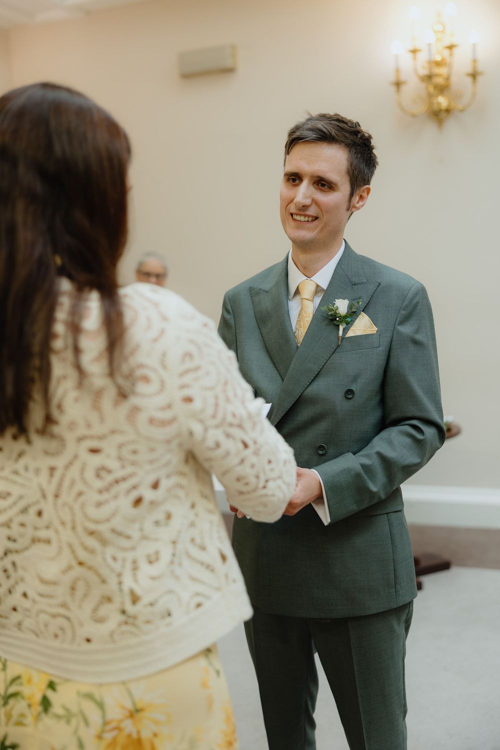 Ceremony photos at wedding in Stockport Town Hall