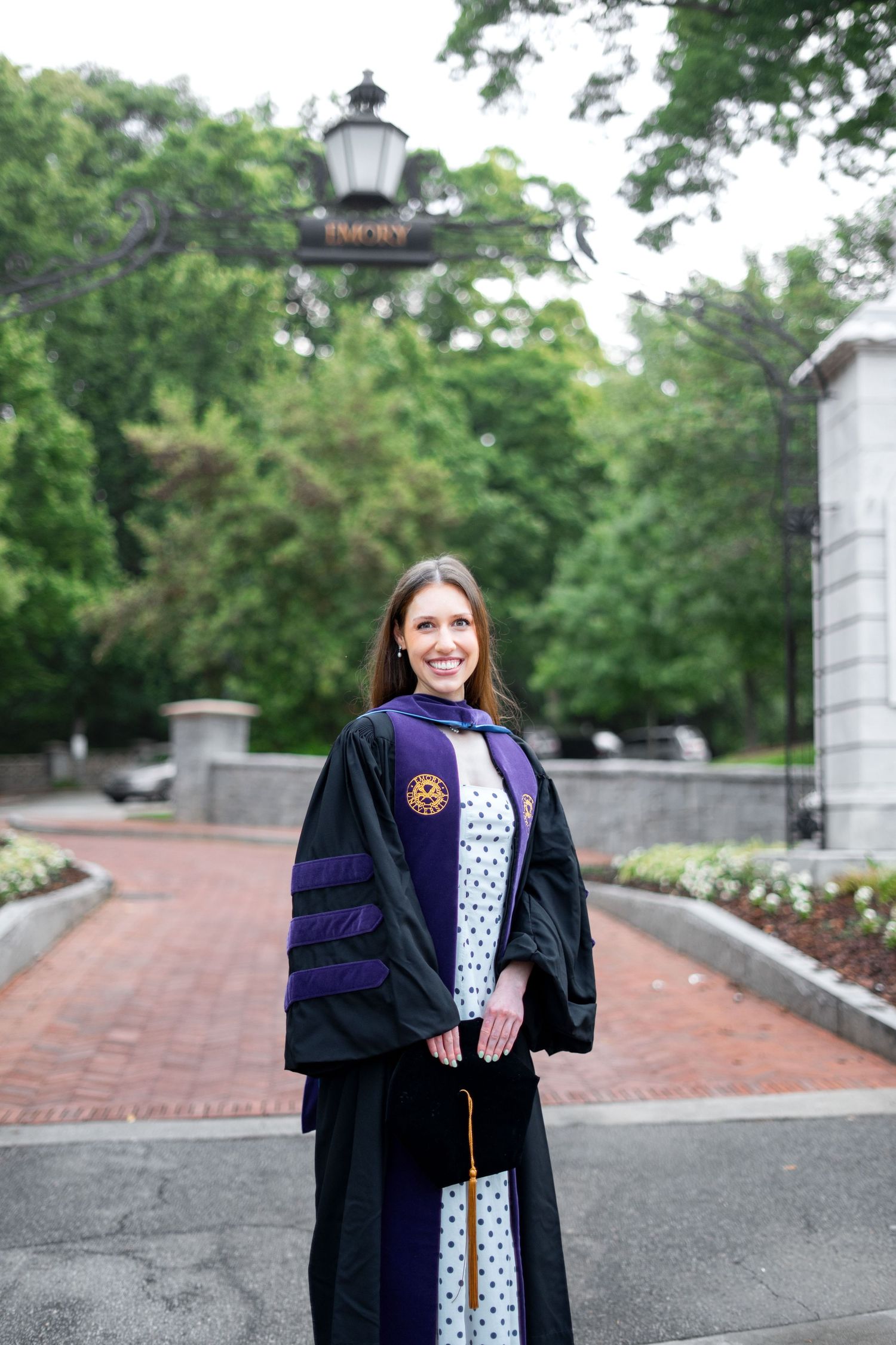 Emory student grad photos in atlanta Georgia before commencement
