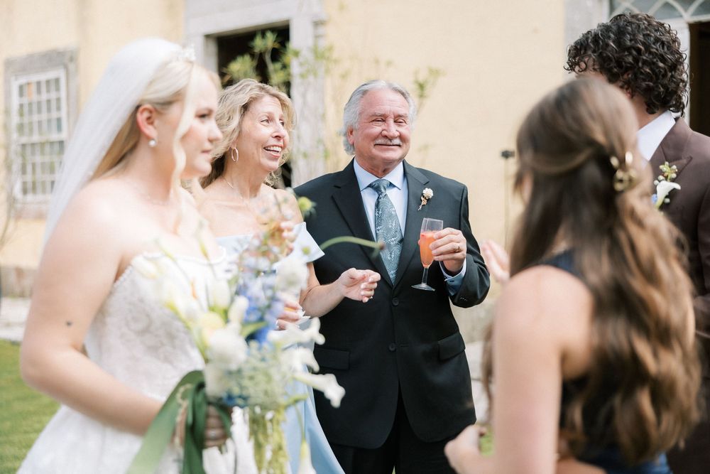 Documentary wedding photography with family and friends