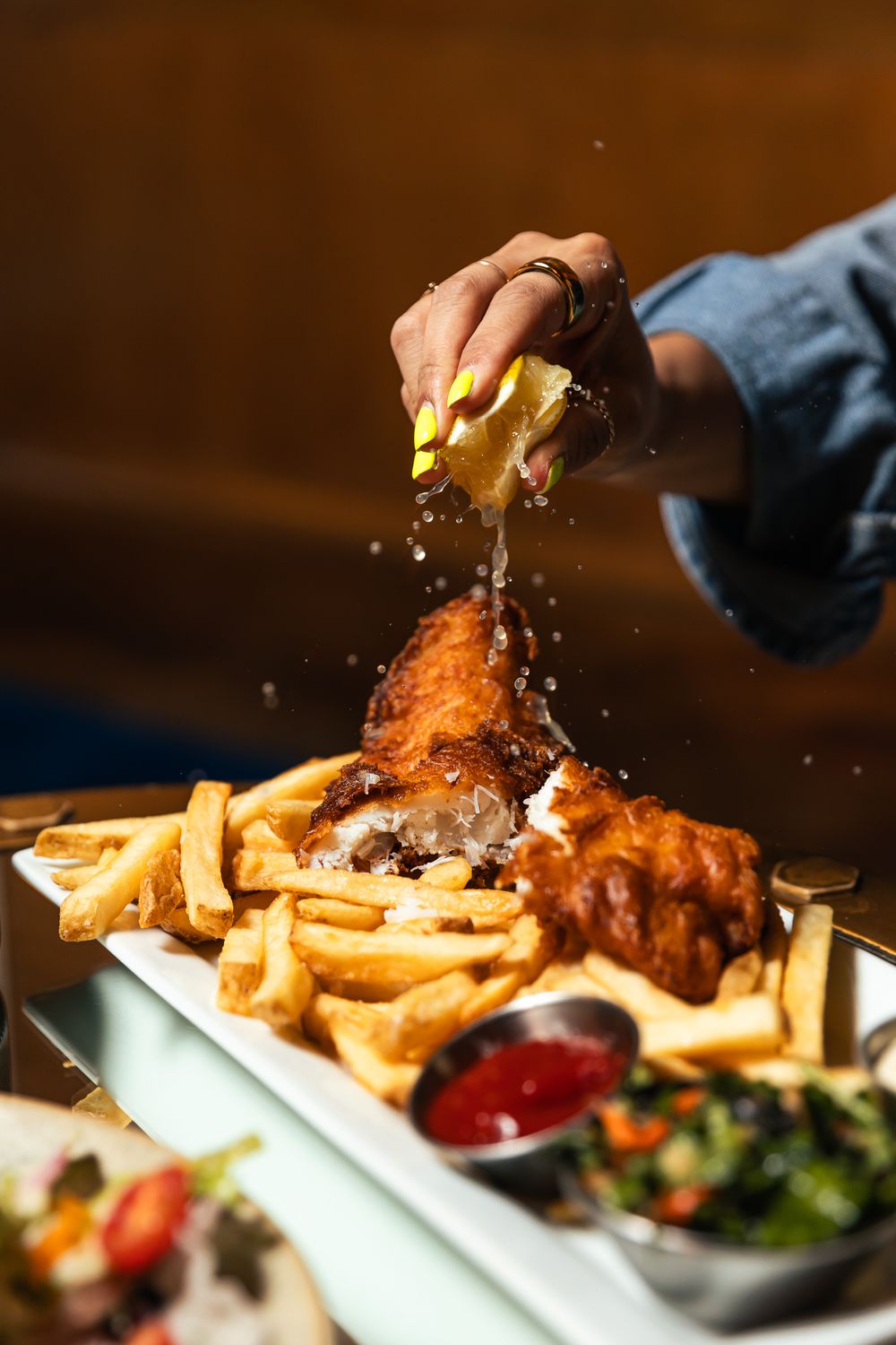 Elegant food and drinks at Polar Bar in Arctic Club Seattle, captured by Vancouver food photographer Rosslyn Maria.