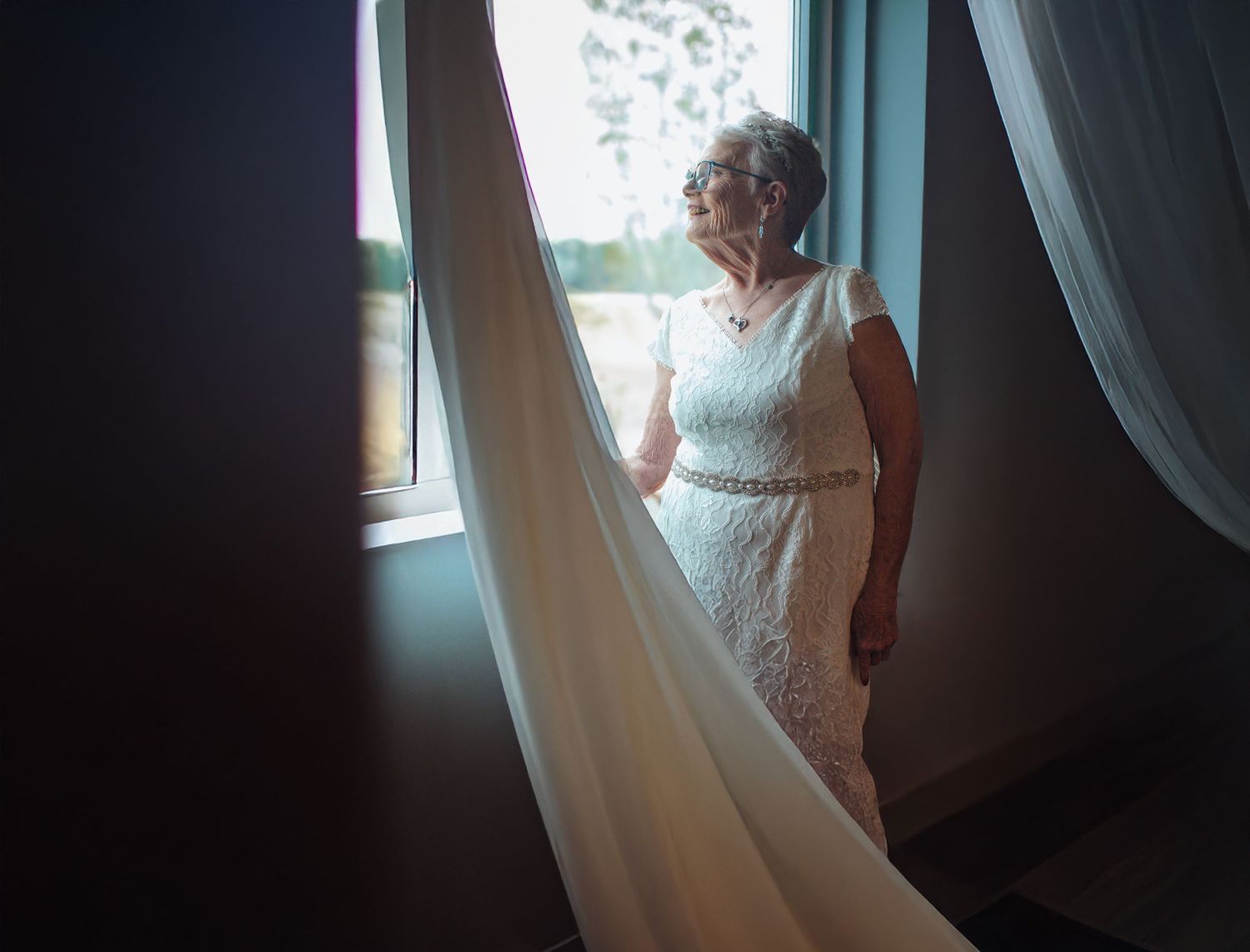 the silk on wedding day