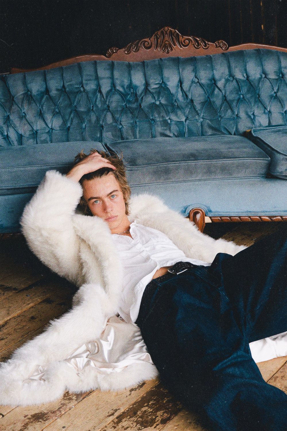Maximus Rogers of Two Lanky Kittens Tiktok couple, Wilhelmina Models Agency, images by Izya Lebtahi New York City Editorial