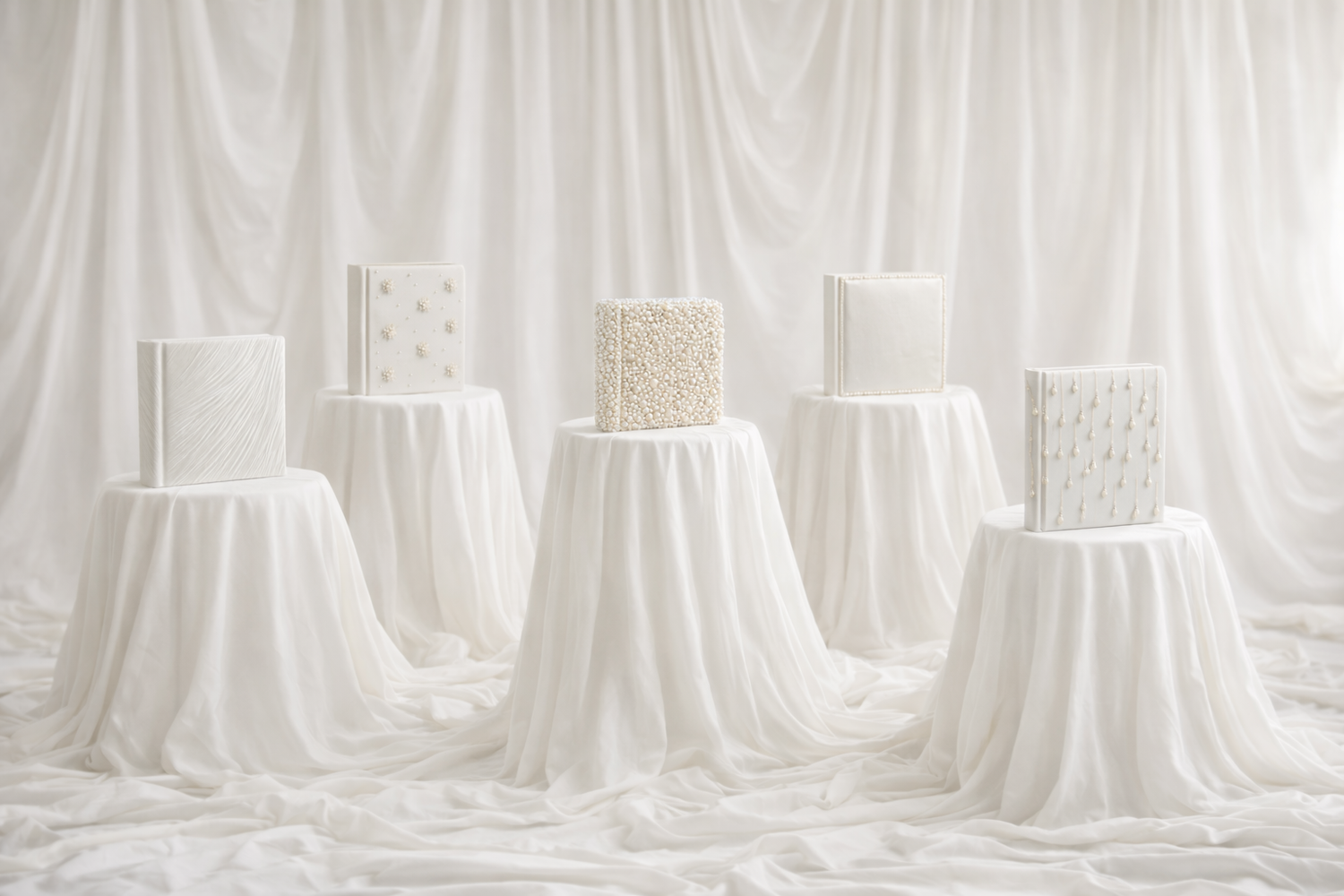 “Couture Italian heirloom wedding album designed for Florence celebrations”