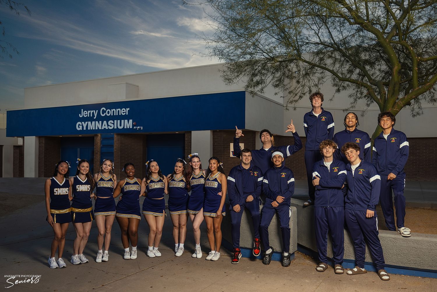 Phoenix Arizona Team Sports Banner Pictures by Anjeanette Photography Graduation High School Seniors Paradise Valley AZ