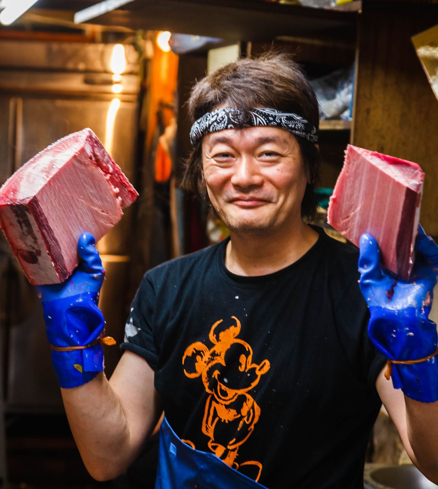 Tsukiji Outer Market, Tokyo, Japan, fish market