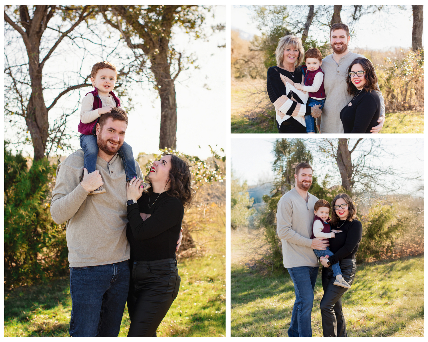 Winter Family Photo Cedar Park Texas Family Mini Session Sunny Bright at your local park