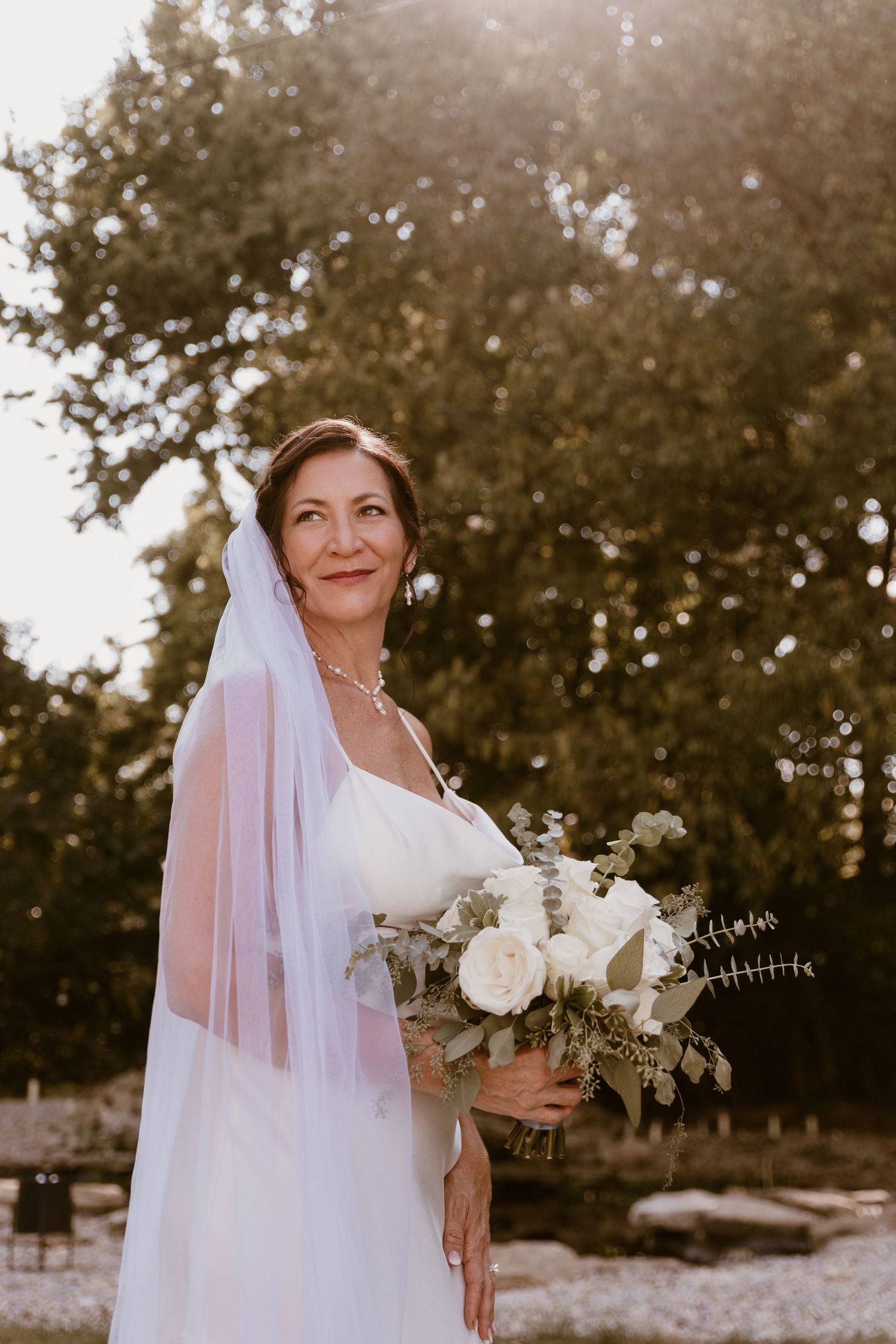 Bridal portrait for summer backyard wedding in Ohio photography by Vicci Photo Dayton Ohio Photographer