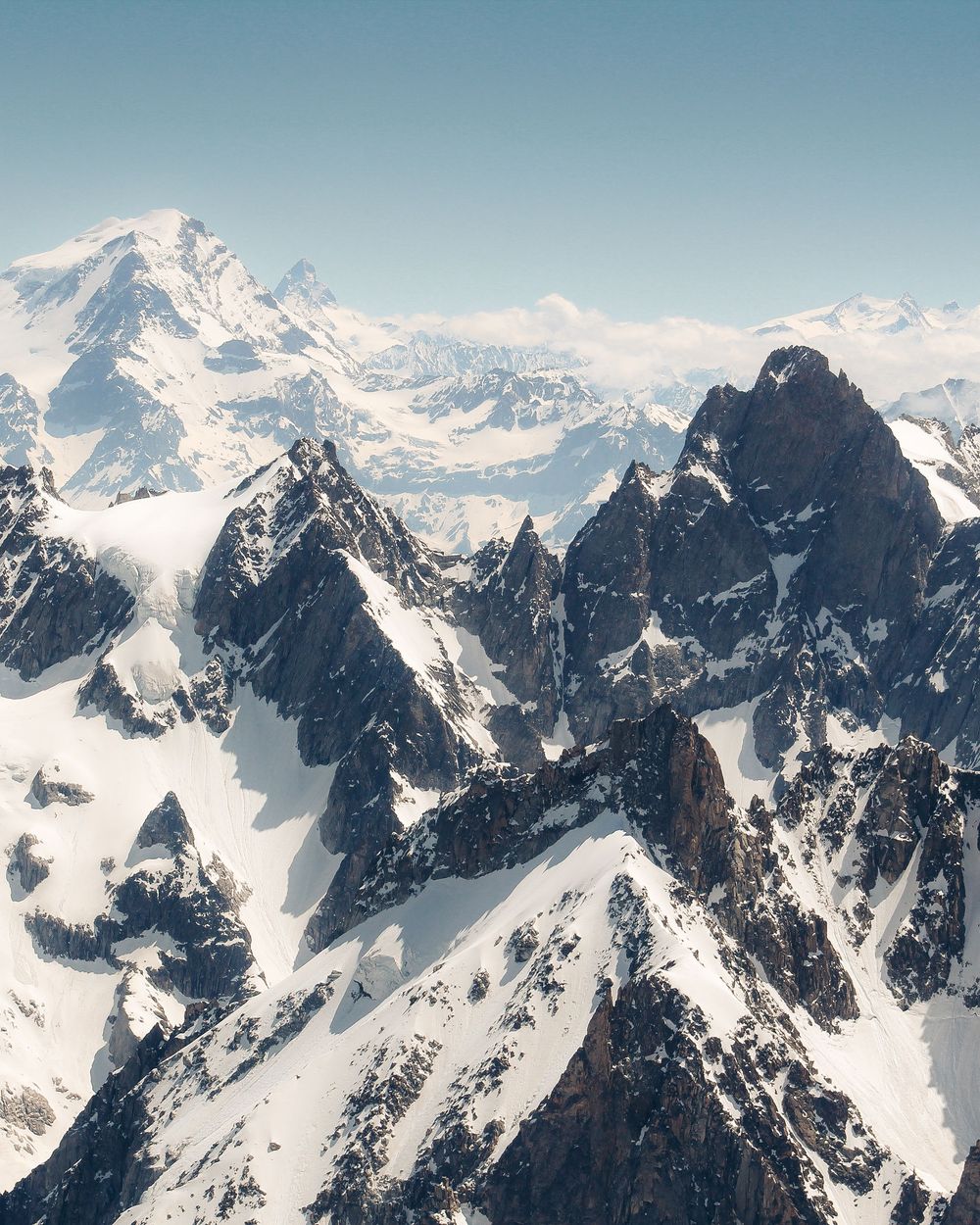 Chamonix, France, French Alps, mountains,, clouds, photography, Aiguille du Midi, Aiguille Vert, peaks, mountain climbing
