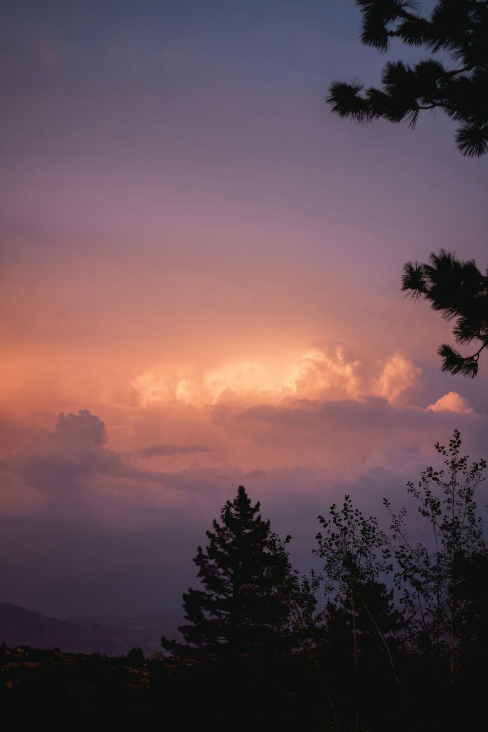 Cotton candy cloud after a thunderstorm over Reno, Nevada photography