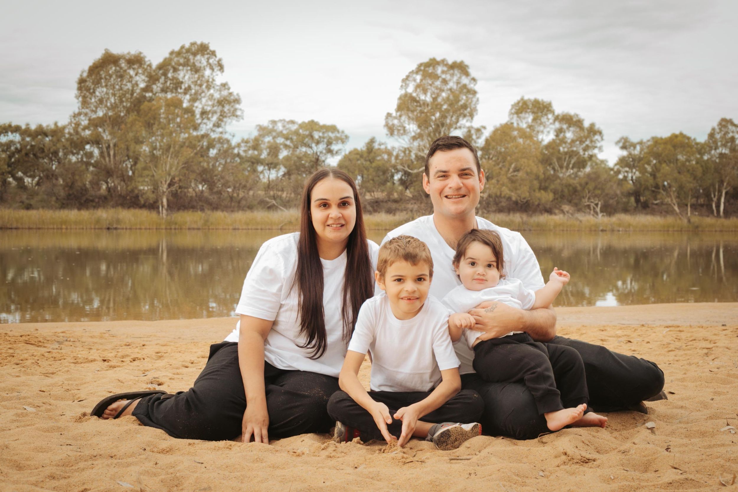 Mildura family photography at golden hour – natural outdoor portrait
First birthday cupcake smash Mildura