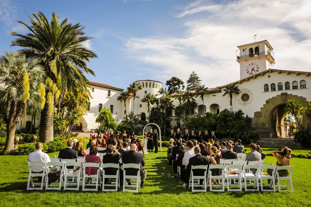 Santa Barbara Courthouse Wedding Ceremony