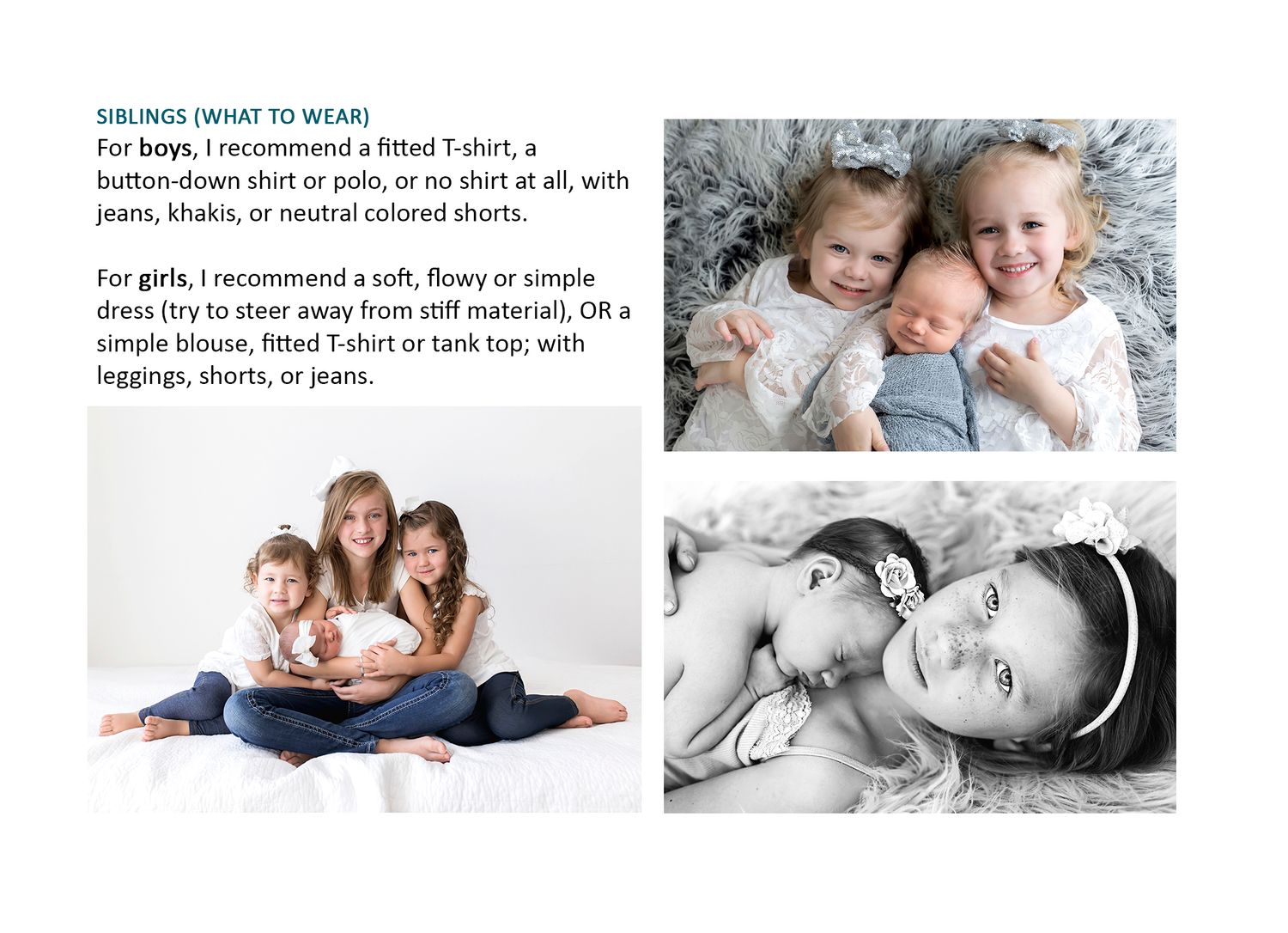 Siblings posing together by Emily Menzie Photography, Temecula Newborn Photographer.
