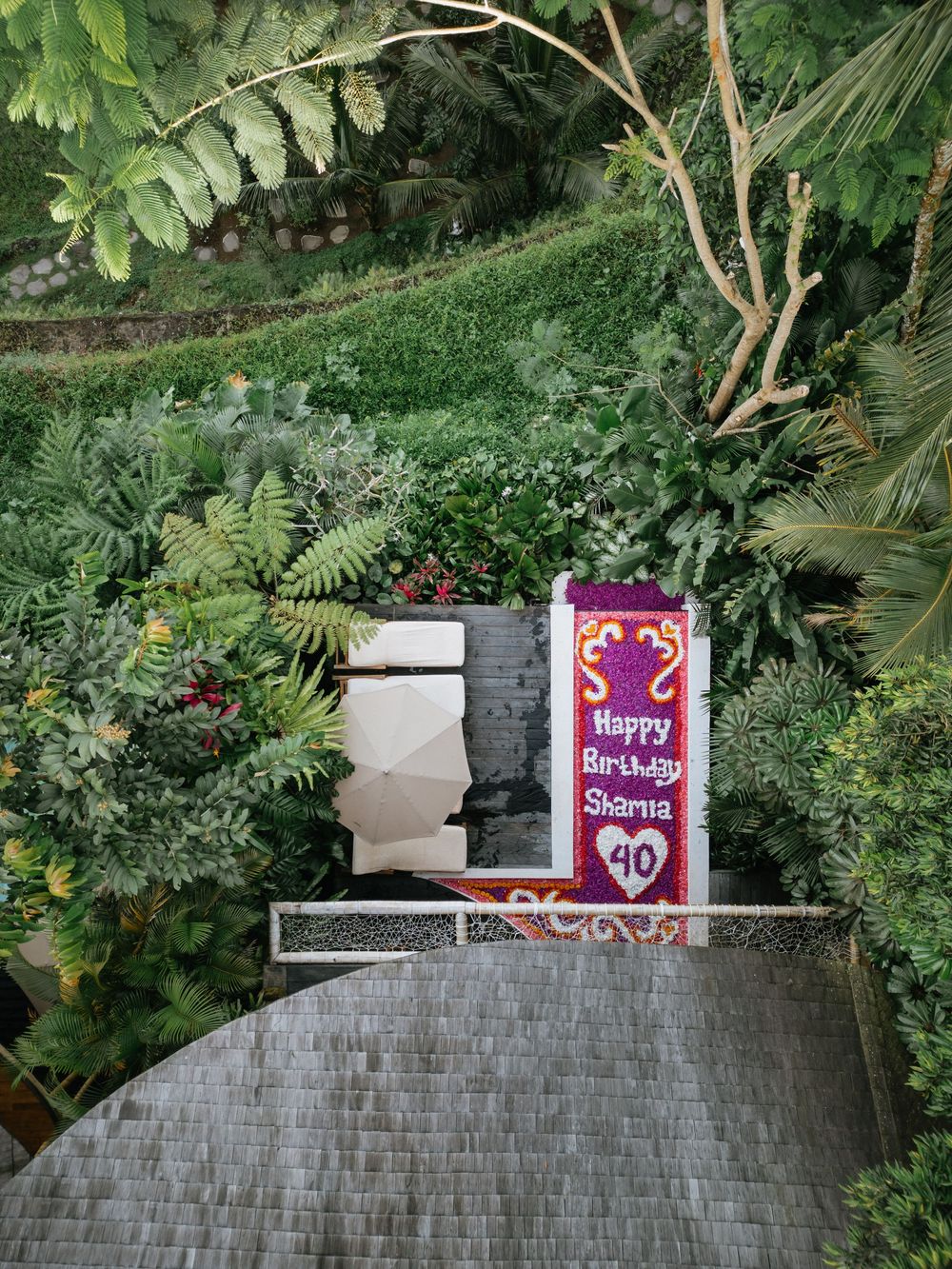 Luxury birthday photography experience in Ubud, Bali.