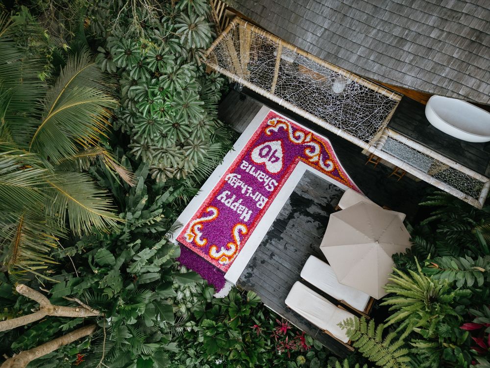 Luxury birthday photography experience in Ubud, Bali.