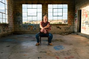 Senior Session at Old Gas Station in Jamestown