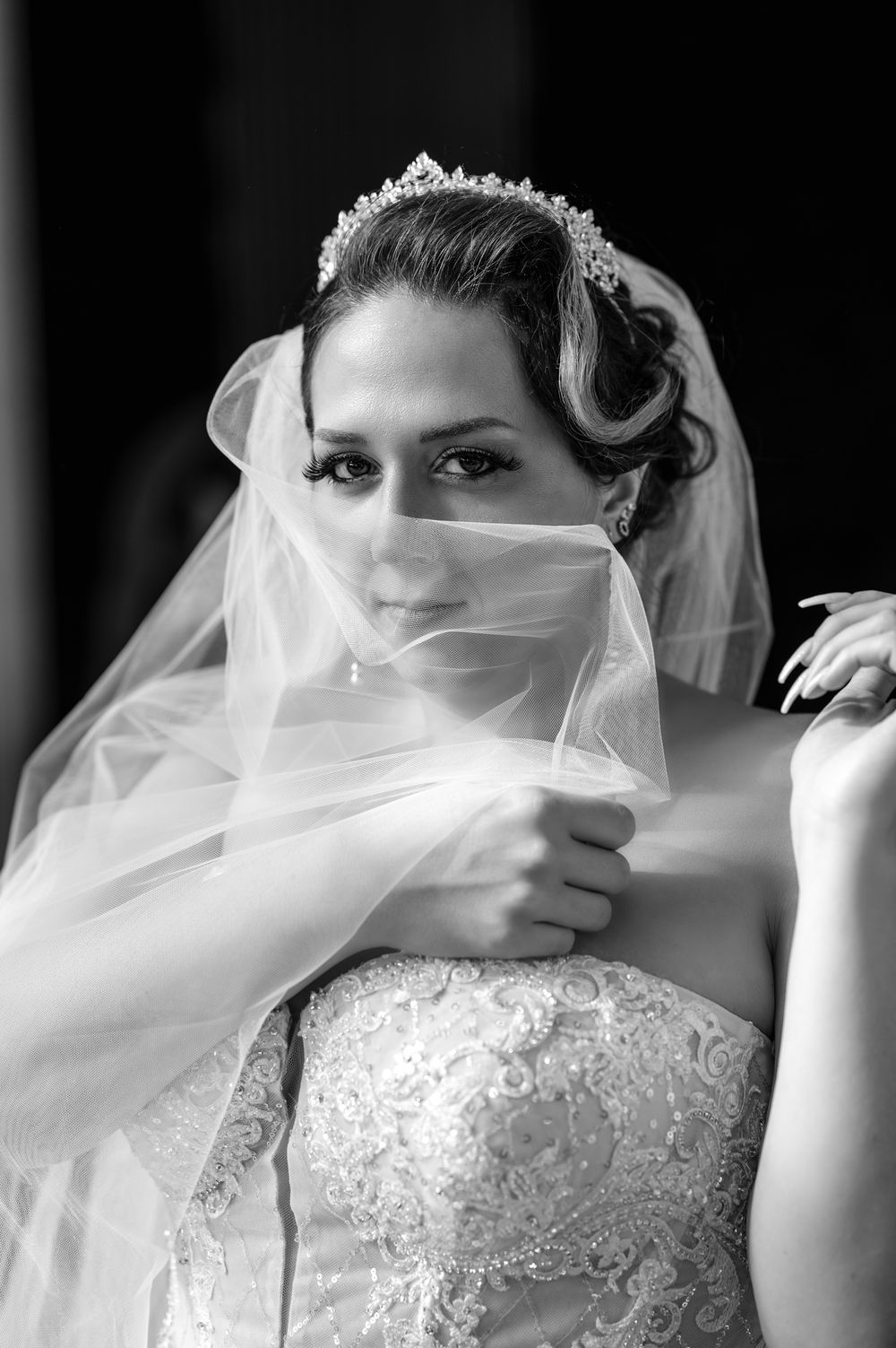Her veil shot