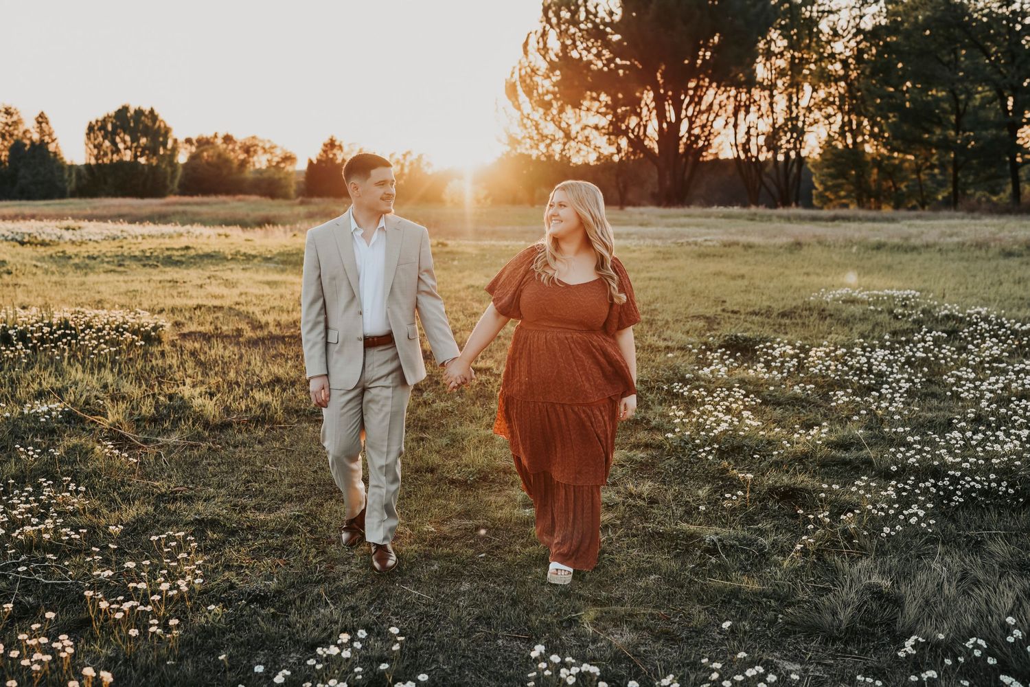 Hunter and Gavin engagement session at Grapevine Lake near Murrell Park.