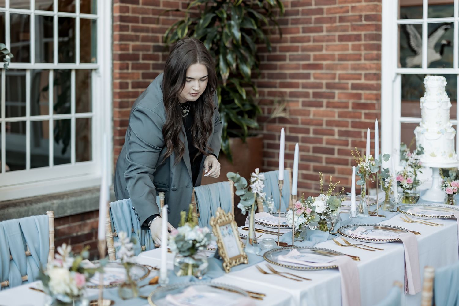 Styled wedding table setup Lincoln.