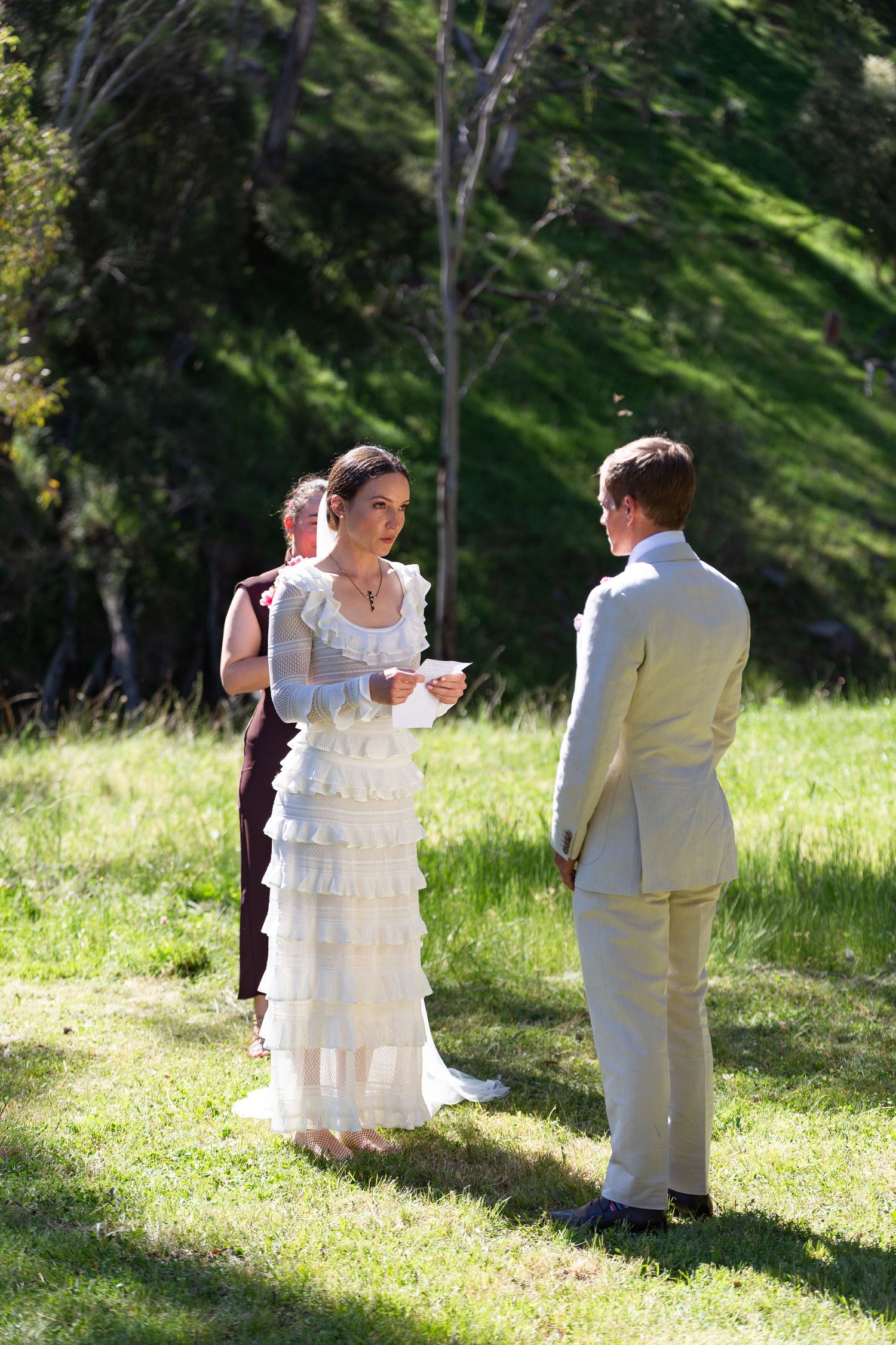 Ceremony at Scone NSW Country Wedding