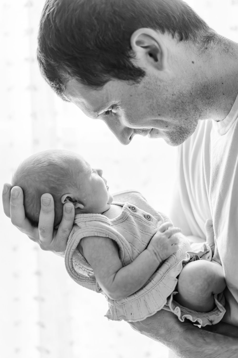 dad and baby portrait