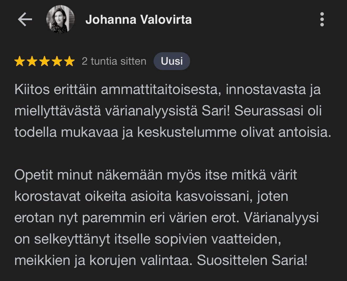 Paras Värianalyysi Helsinki
